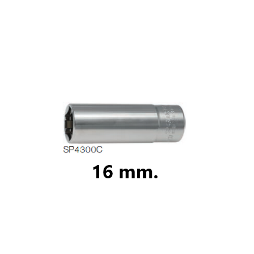 SKI - สกี จำหน่ายสินค้าหลากหลาย และคุณภาพดี | KOKEN SP4300C บ๊อกถอดหัวเทียนแบบสปริงหนีบ 16mm. ขนาด5/8นิ้ว